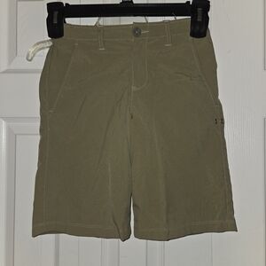 Under Armour Boys Khaki Athletic Shorts